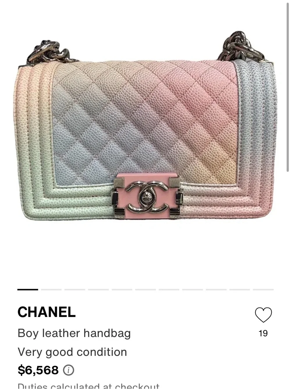 Authentic Chanel Mini π Boy Bag π - Picture 14 of 15
